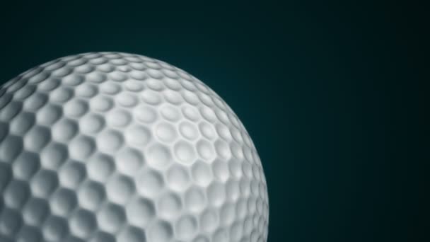Animazione Palla Rotazione Lenta Gioco Del Golf Vista Primo Piano — Video Stock
