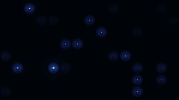 Animação Lâmpadas Piscamento Azul Parede Led Animação Loop Sem Costura — Vídeo de Stock