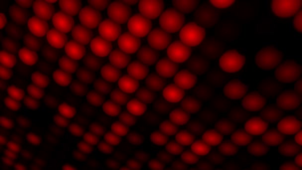 Abstrakter Hintergrund Mit Blinkendem Boden Aus Roten Led Lampen Und — Stockvideo
