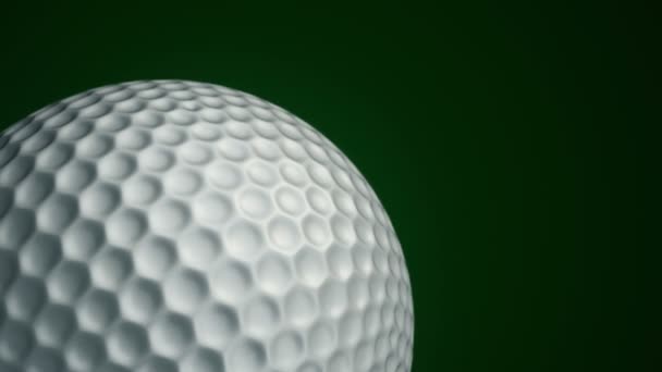 Animáció Lassú Rotációs Labda Golf Játék Tekintse Meg Közelkép Realisztikus — Stock videók