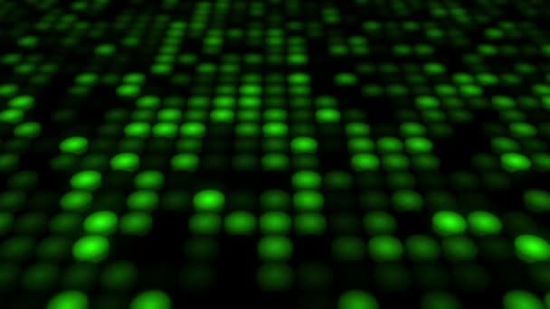 Abstract Background Flashing Floor Green Led Lights Projectors Animation Seamless — Stock Video