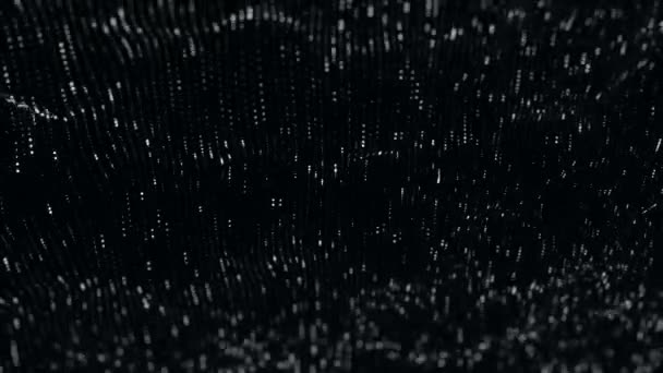 Fond Technologique Abstrait Avec Des Rayures Blanches Des Particules Animation — Video