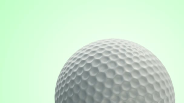 Animación Bola Rotación Lenta Para Juego Golf Vista Primer Plano — Vídeos de Stock