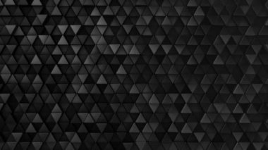 Gri üçgenlerin dalga mozaiğinin canlandırılmasıyla soyut teknolojik arkaplan, kusursuz döngünün animasyonu.