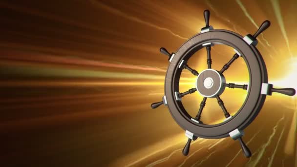 Abstract Background Animation Steering Wheel Ship Fast Flying Stripes Strokes — Vídeo de stock