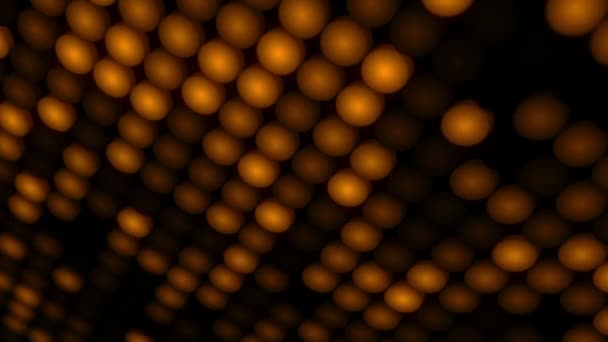 Absztrakt Háttér Villogó Padló Narancssárga Led Lámpák Projektorok Animáció Zökkenőmentes — Stock videók
