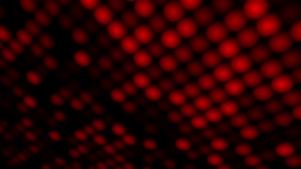 Fond abstrait avec plancher clignotant des lumières LED rouges et des projecteurs, Animation de boucle transparente     