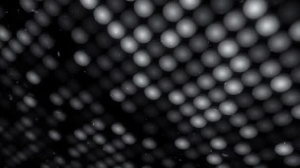 Абстрактный Фон Мигающим Полом Белых Светильников Прожекторов Анимирование Безморской Ловушки — стоковое видео