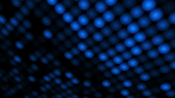 Абстрактный Фон Мигающим Полом Синих Светильников Прожекторов Анимирование Безморской Ловушки — стоковое видео