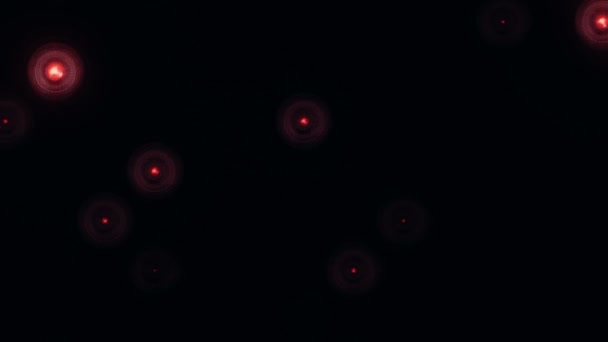 Анимация Красных Мигающих Лампочек Лидирующей Стене Анимация Бесшовного Цикла Концепция — стоковое видео