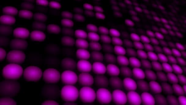 紫色のLed照明とプロジェクターによる点滅床の抽象的な背景 シームレスなループのアニメーション — ストック動画