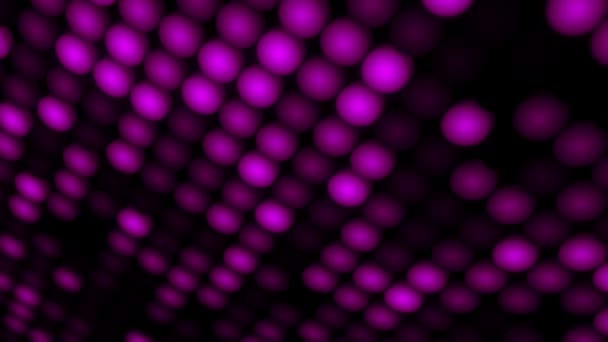 Fondo Abstracto Con Piso Intermitente Luces Proyectores Led Púrpura Animación — Vídeos de Stock