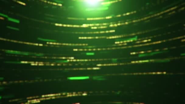 Animacja Szybkiego Przepływu Pasków Kwadratów Zielonym Tle Animacja Płynnej Pętli — Wideo stockowe