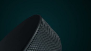 Hokey maçı için yavaş dönen diskin animasyonu. Gerçekçi dokuya ve ışığa sahip yakın çekim görüntüsü. Kusursuz döngünün animasyonu.