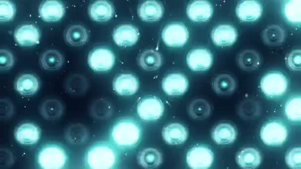 Animation Ampoules Clignotantes Turquoise Sur Mur Led Animation Boucle Transparente — Video