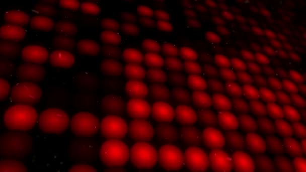 Abstrakcyjne Tło Migającą Podłogą Czerwonych Diod Led Projektorów Animacja Pętli — Wideo stockowe