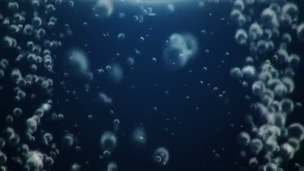 Animation Footage Air Bubbles Underwater — 비디오