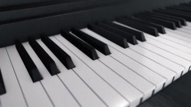 Piyano tuşlarının canlandırılmasıyla arka plan, kusursuz döngünün canlandırılması 