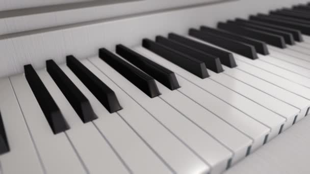 Fond Avec Animation Touches Piano Animation Boucle Transparente — Video