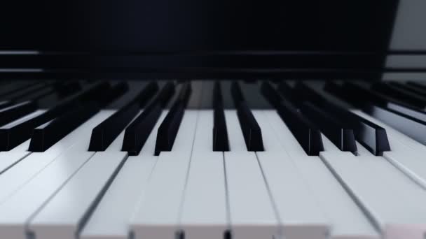 钢琴按键弹奏动画的背景 无缝循环动画 — 图库视频影像