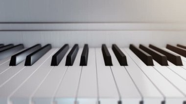 Piyano tuşlarının canlandırılmasıyla arka plan, kusursuz döngünün canlandırılması 