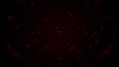 Kırmızı yanıp sönen noktaların animasyonuyla soyut teknoloji arka planı, kusursuz döngünün animasyonu