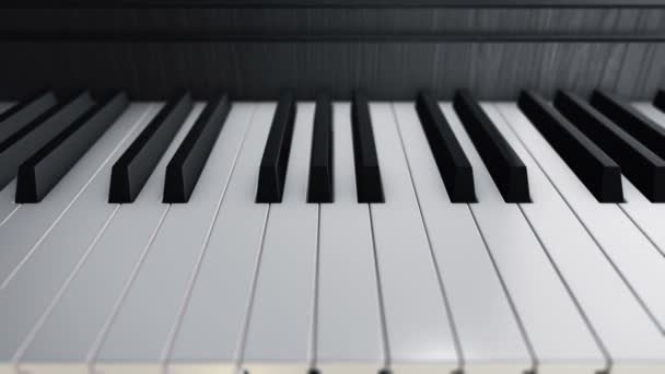 Piyano Tuşlarının Canlandırılmasıyla Arka Plan Kusursuz Döngünün Canlandırılması — Stok video
