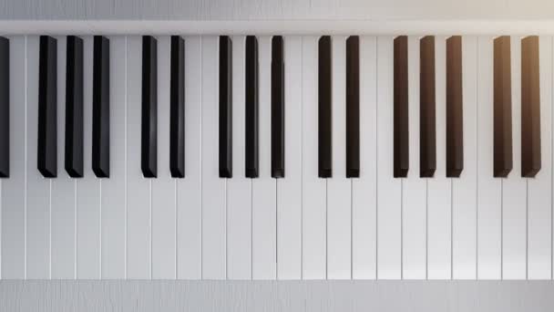 Fond Avec Animation Touches Piano Animation Boucle Transparente — Video