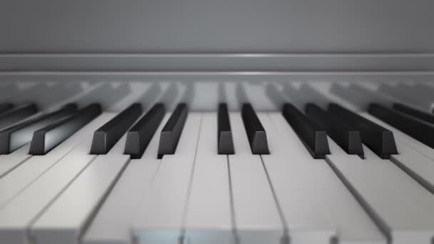 Background Animation Play Piano Pushing Piano Keys Animation Seamless Loop — ストック動画