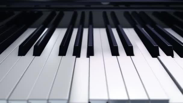 Sfondo Con Animazione Suonare Pianoforte Con Tasti Pianoforte Animazione Loop — Video Stock