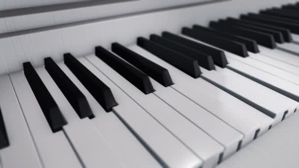 钢琴键动画的背景 无缝循环动画 — 图库视频影像