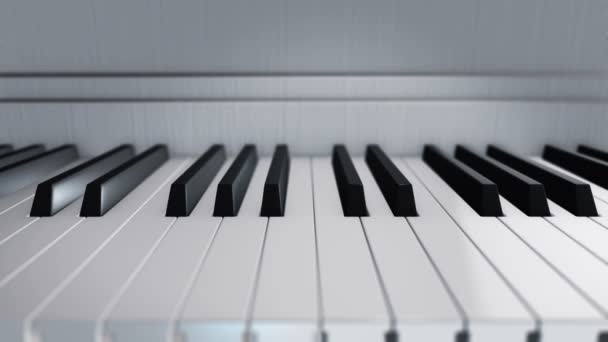 Fond Avec Animation Touches Piano Animation Boucle Transparente — Video