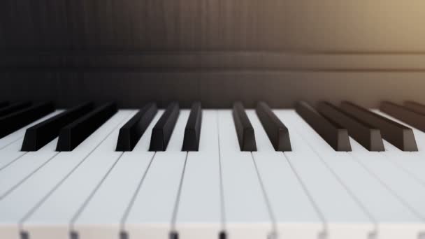 Background Animation Piano Keys Animation Seamless Loop — ストック動画