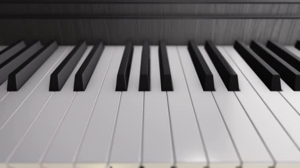 Sfondo Con Animazione Tasti Pianoforte Animazione Loop Senza Soluzione Continuità — Video Stock