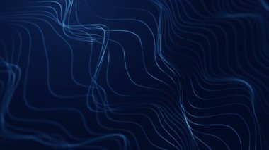 moving of digital waves, lined surface