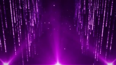 Arkaplan için düşen parçacıkların soyut yüksek teknoloji görüntüleri, kusursuz döngünün animasyonu