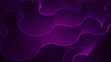 Devre elektrik sinyal parçacıkları ve mor ışık çizgilerinin animasyonuyla soyut teknoloji arka planı. Kusursuz döngünün animasyonu. 