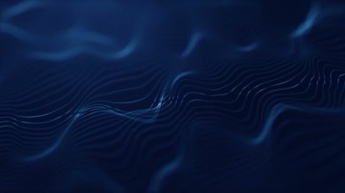 moving of digital waves, lined surface