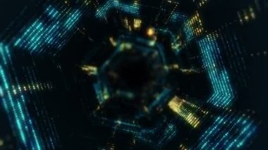 Özgeçmiş için soyut yüksek teknoloji görüntüleri, kusursuz döngünün animasyonu