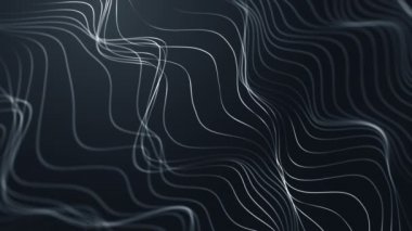 Yuvarlak dikdörtgenlerin, dairelerin ve çizgilerin renkli arkaplan üzerinde ışık gölgesi veya neon parıltısı olan düz bir arkaplan ile soyut arkaplan. Kusursuz döngünün animasyonu