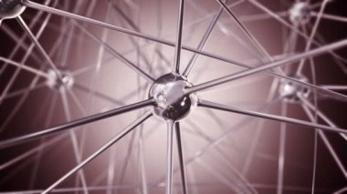 Soyut atom bağlantılarının görüntüleri, kusursuz döngünün animasyonu