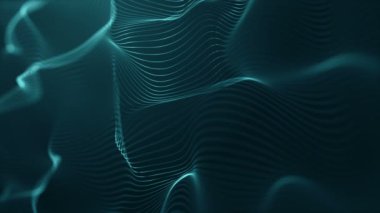 moving of digital waves, lined surface