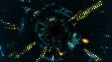 Özgeçmiş için soyut yüksek teknoloji görüntüleri, kusursuz döngünün animasyonu