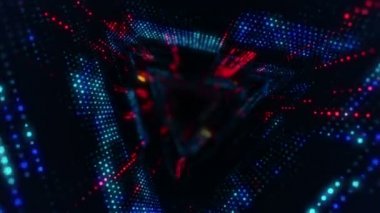 Özgeçmiş için soyut yüksek teknoloji görüntüleri, kusursuz döngünün animasyonu