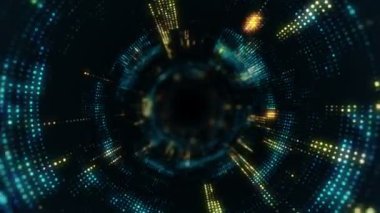 Özgeçmiş için soyut yüksek teknoloji görüntüleri, kusursuz döngünün animasyonu