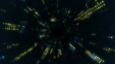 Özgeçmiş için soyut yüksek teknoloji görüntüleri, kusursuz döngünün animasyonu