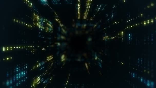 séquences abstraites de haute technologie pour l'arrière-plan, animation de boucle transparente 