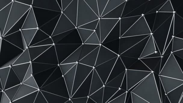 Bewegung Der Digitalen Fraktalen Geometrischen Oberfläche — Stockvideo