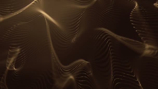 Moving Digital Waves Lined Surface — Stok video