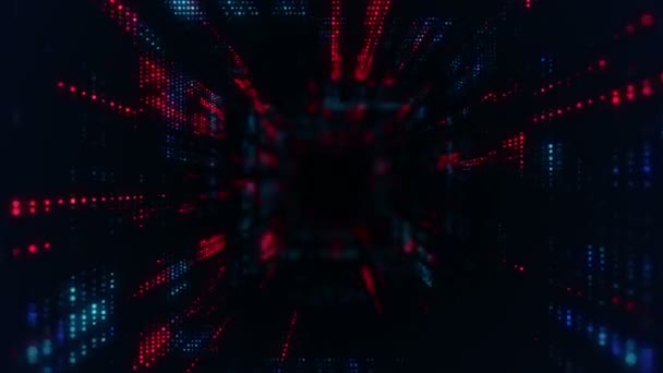 Abstract Tech Footage Background Animation Seamless Loop — Stock Video